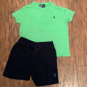 2T Polo shorts and T-shirt